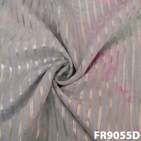 Foil Organza Fabric-Fr9055